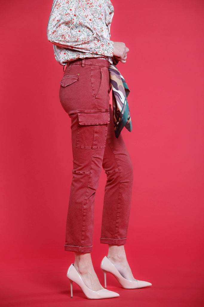 Bild 5 von Damen Cargo Hosen aus Satin Fuchsia Modell Chile City von Mason's 