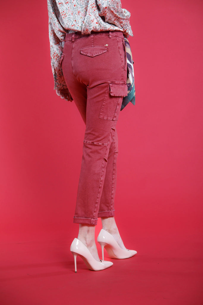 Bild 4 von Damen Cargo Hosen aus Satin Fuchsia Modell Chile City von Mason's 