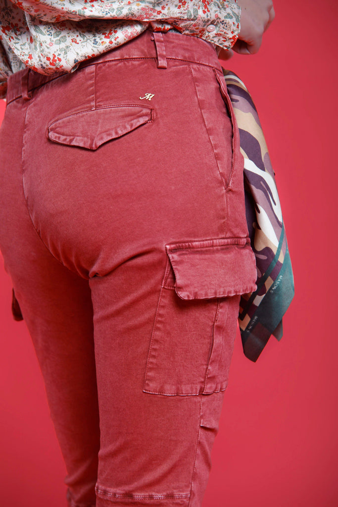 Bild 3 von Damen Cargo Hosen aus Satin Fuchsia Modell Chile City von Mason's 